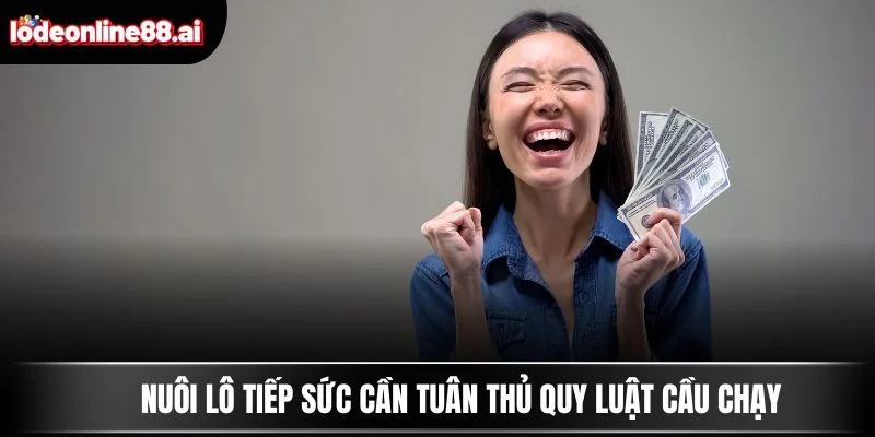 Nuôi Lô Tiếp Sức - Con Đường An Toàn Cho Người Chơi Lâu Dài 4 Nuôi lô tiếp sức cần tuân thủ quy luật cầu chạy